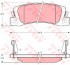 Колодки тормозные дисковые задн TOYOTA: COROLLA 00-02, COROLLA Compact 00-02, COROLLA Liftback 00-02 PATRON