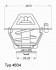 Термостат NISSAN: 100 NX 90-94, SUNNY II 86-90, SUNNY III 90-95, SUNNY III Traveller 90-00 WAHLER