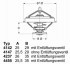 Термостат (с прокладкой) BMW: E34, E36, E38, E39  OPEL: OMEGA 2.5TD/TDS 91-04 WAHLER